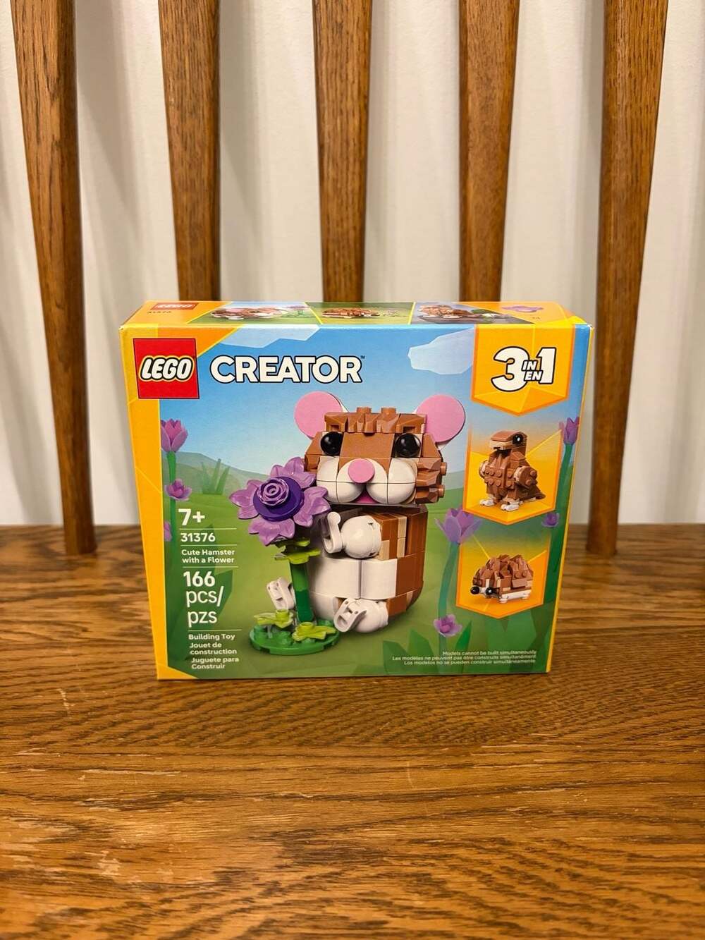 LEGO Creator 3-in-1 Cute Hamster with a Flower Set 31376